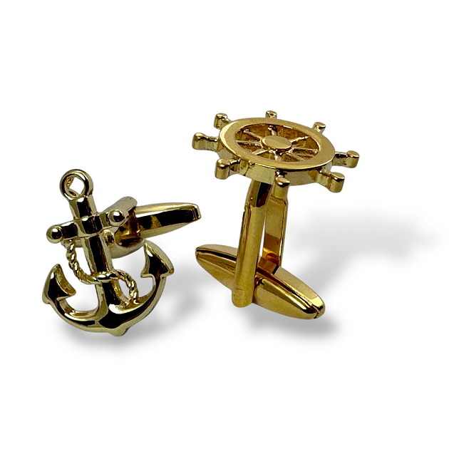 spinki do mankietów Spinki do mankietów - DLA ŻEGLARZA (ZŁOTE)