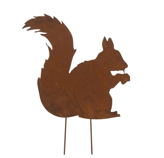 figurki i rzeźby Dekoracja ogrodowa Wiewiórka 70x66cm metal