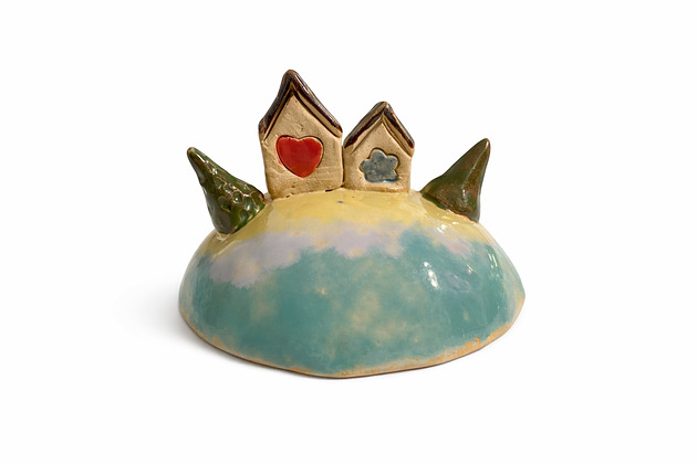 figurki i rzeźby Domek ceramiczny