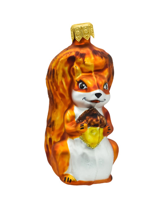 ozdoby choinkowe Bombka choinkowa: Wiewiórka z żołędziem