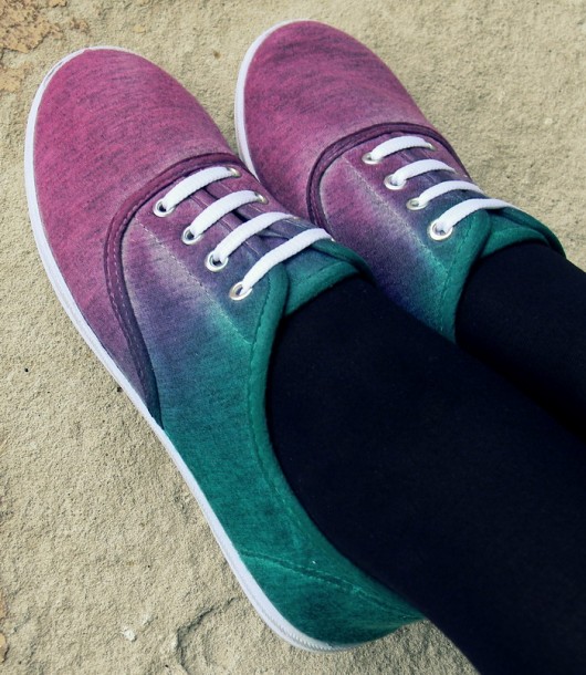 Ombre sneakres [purple & green] 37 Marvellousette
