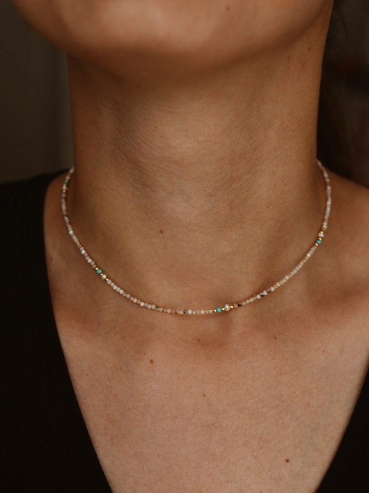 chokery Choker  Tiny Opal, Perła, Magnezyt