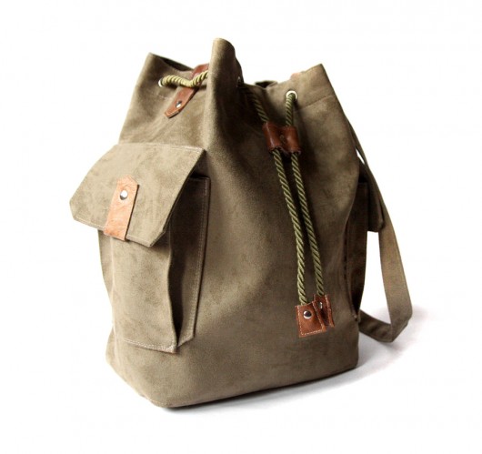 torba - khaki&brown&folk - zamówienie elfagado