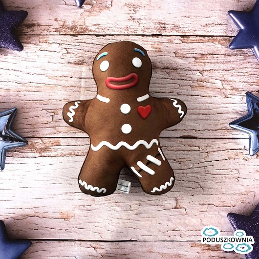 dekoracje świąteczne Poduszka Pan Ciastek Piernikowy ze Shreka