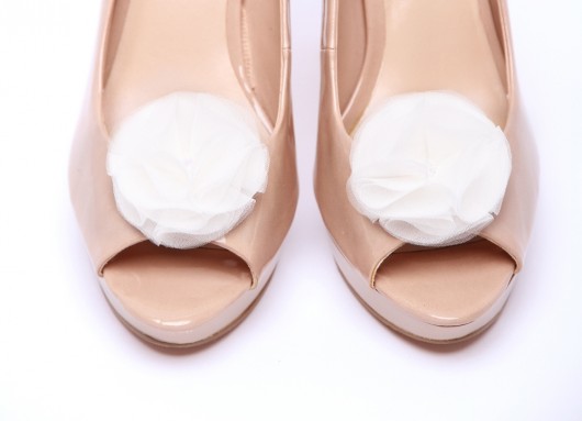 Silky Chic - Peach - klipsy do butów HowDoILook