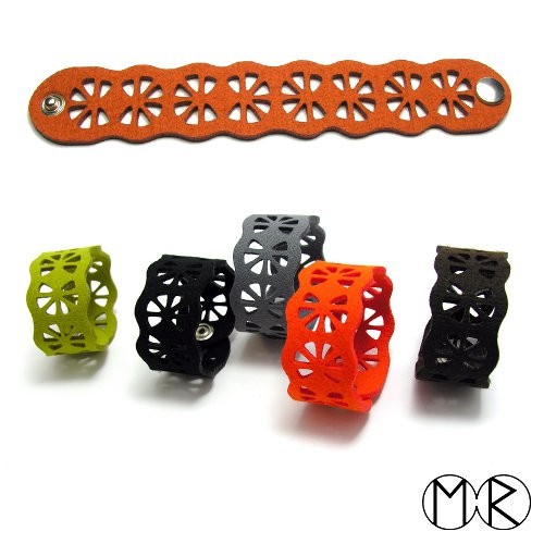 bransoleta filcowa model B1- RUDA marta rudnicka