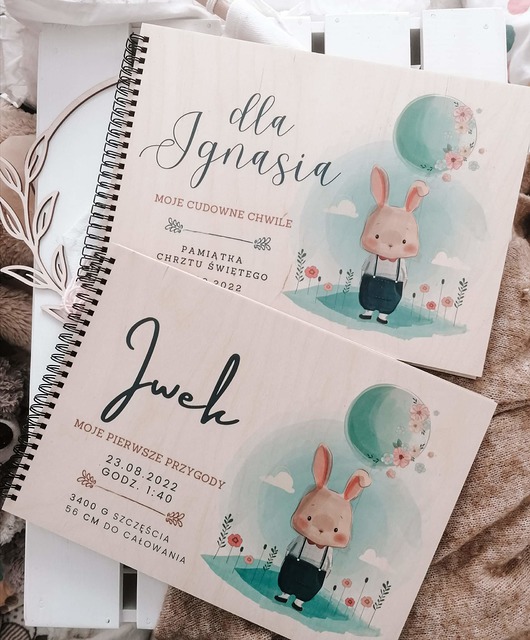 niemowlak - inne PERSONALIZOWANY ALBUM, metryczka urodzenia, świąteczny prezent