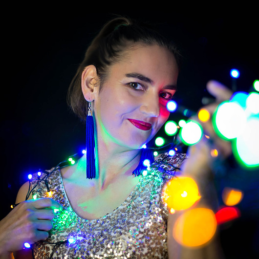 kolczyki chwosty Kolczyki XL frędzle kobalt granat chwosty