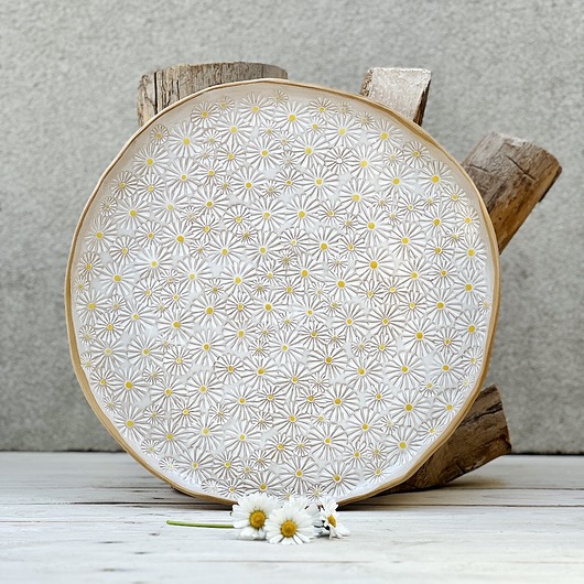 patery i talerze Patera w stokrotki