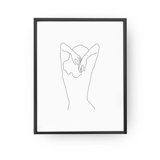 Plakat Ramiona kobiety, Złota folia ZlotePlakaty