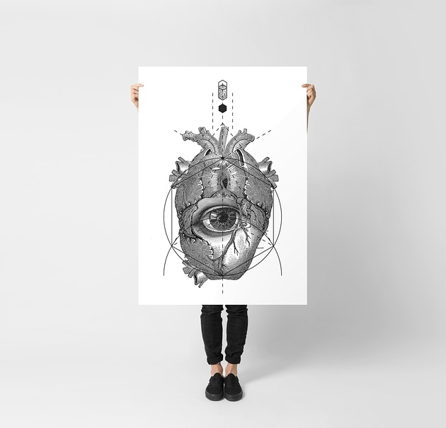 plakaty Plakat Anatomia serca