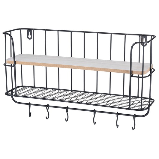 Półka Ścienna Kuchenna z Wieszakami Organizer MIA home