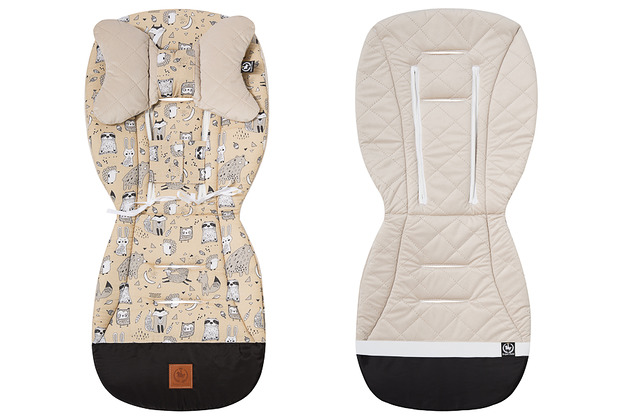 akcesoria dziecięce - różne Wkładka do wózka- skandynawskie kremowe wzory