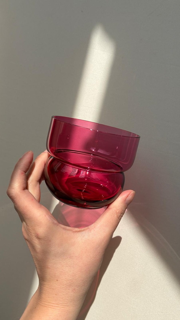 szklanki i kieliszki SZKLANKI Runo Regular (2szt) fuksja