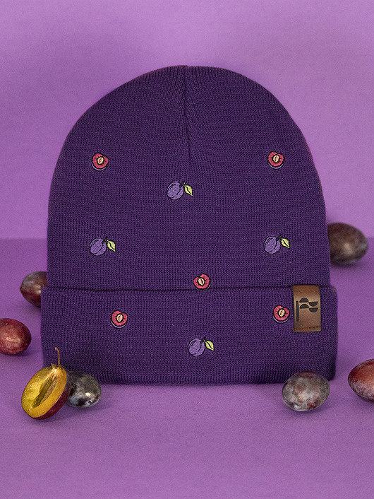 czapki damskie Czapka Śliwka - unisex