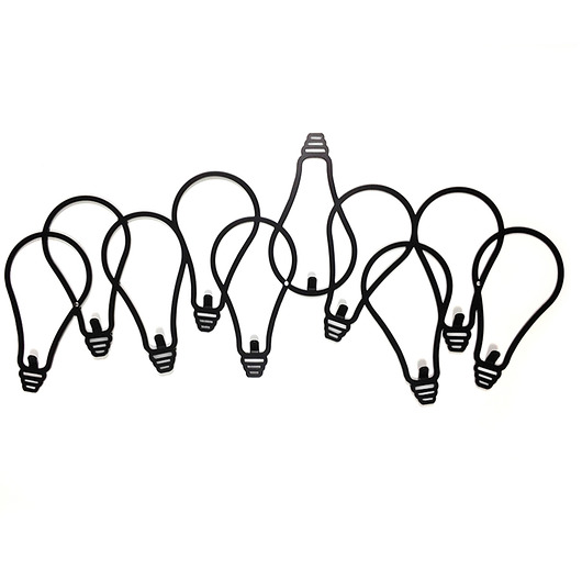 Wieszak metalowy na ścianę BULBS decolicious