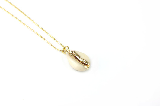 Colare Muszelka Złoto Brazi Druse Jewelry