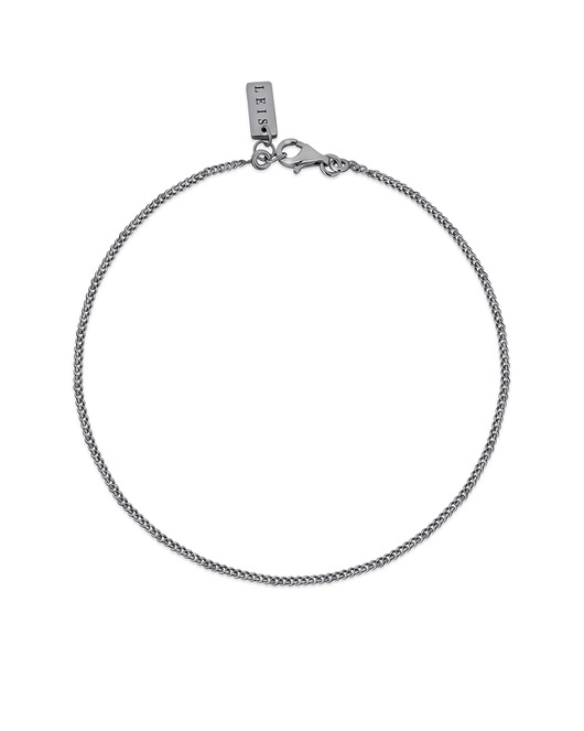 biżuteria męska Czarnosrebrna męska bransoletka Minimal