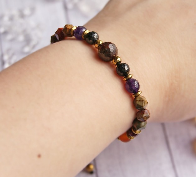 bransoletki z kamieni naturalnych BARAN - premium II - zodiac collection