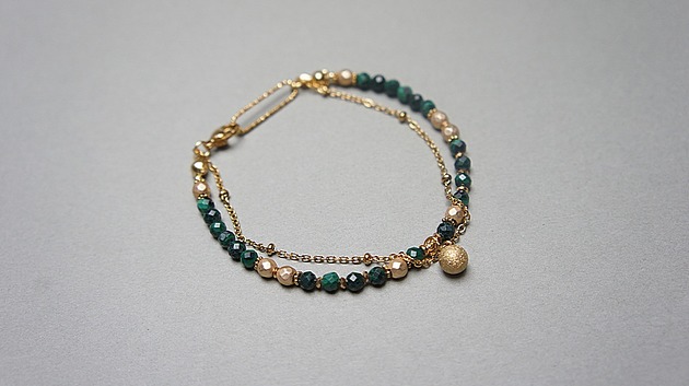 bransoletki z kamieni naturalnych Malachity vol. 8 /bransoletka/ - Szlachetna kolekcja