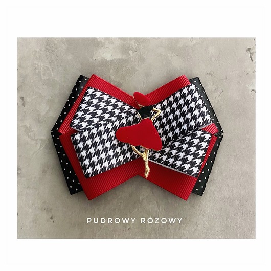 broszki Brosza Glamour w pepitkę  z Damą NEW
