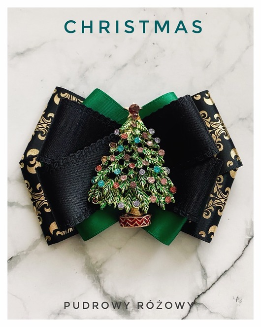 broszki Brosza z Choinką Święta Mikołajki