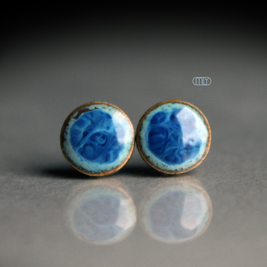 Mini Niebiańskie 6mm./stal chirurgiczna Magda Łysiak