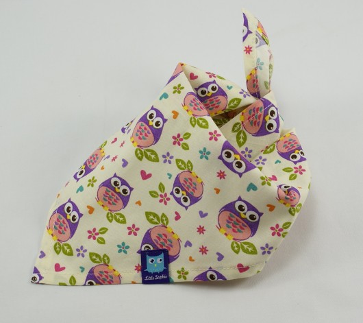 Chustka bandana na szyję, głowę MINI SÓWKI Little Sophie
