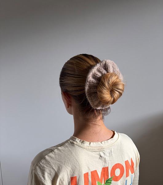 gumki do włosów Wełniana puchata scrunchie