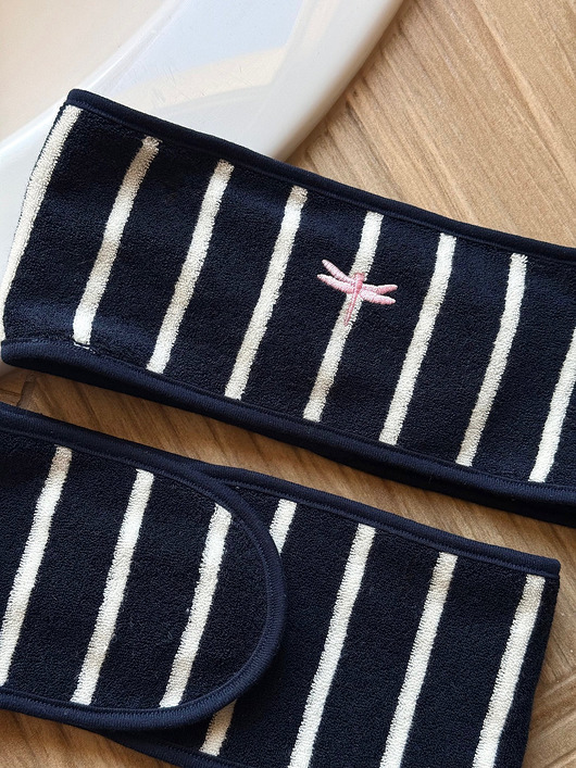 opaski do włosów Opaska frotte navy stripes