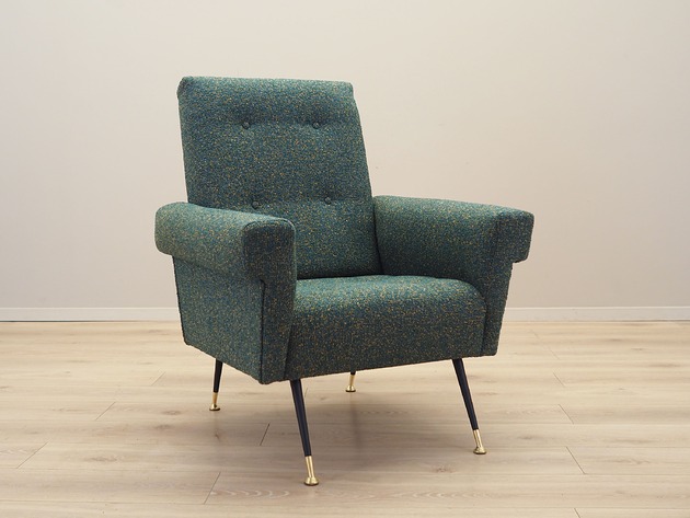 fotele Fotel wypoczynkowy, włoski design, lata 70, produkcja: Włochy