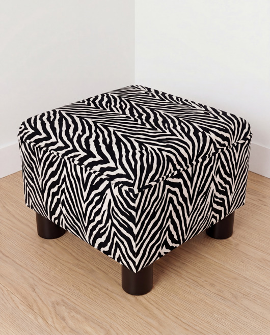 pufy do siedzenia Pufa tapicerowana Zebra