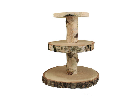 Patera drewniana 20/25/30 cm piętrowa rusticalart