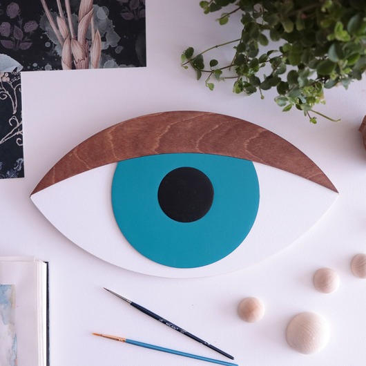 Ozdoby na ścianę Oko 3D Tramontana orzechowa powieka