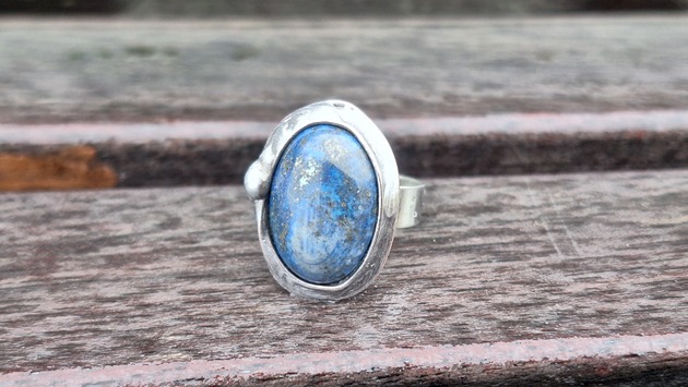 pierścionki - różne Lapis lazuli - pierścionek regulowany