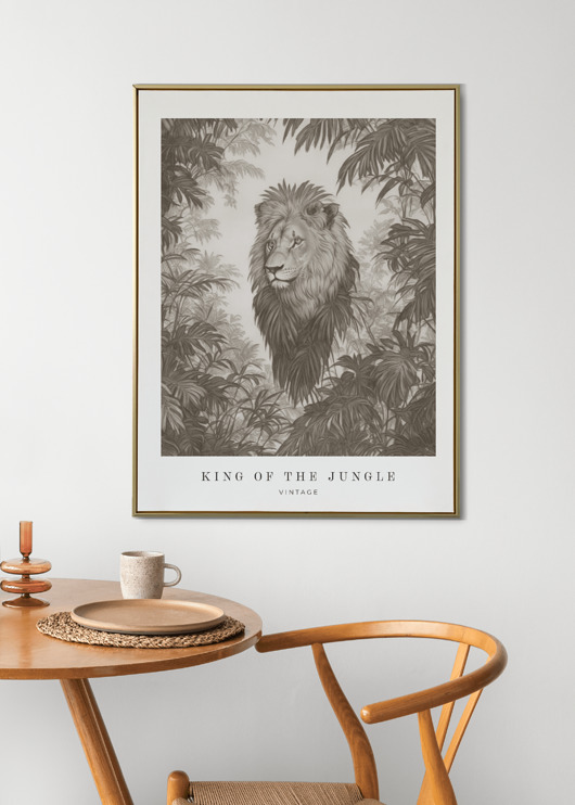 plakaty Plakat Vintage LION