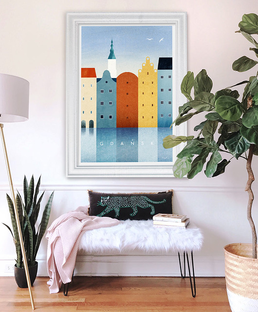 plakaty Plakat Gdańsk - kolorowe kamienice