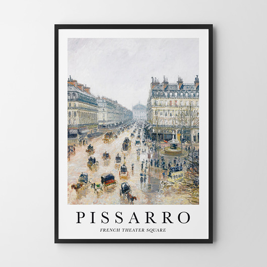plakaty Plakat Pissarro French Theater Square