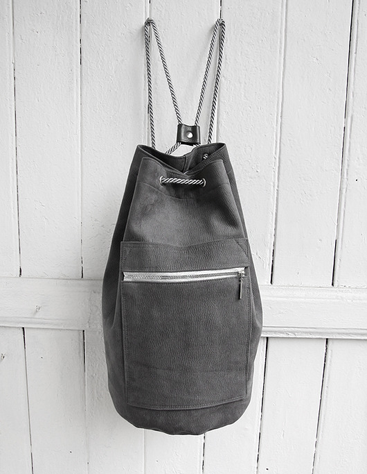 worek plecak - graphite&silver - dla Malwiny elfagado