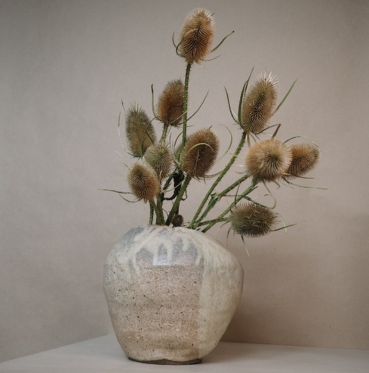 wazony Duży beżowy wazon