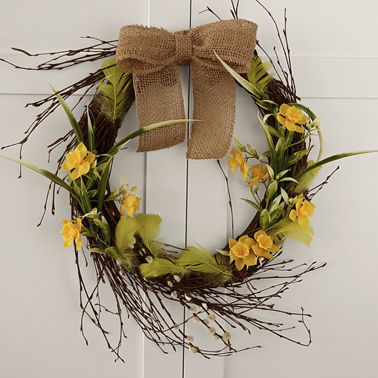 wianki wielkanocne Wielkanocny wianek na drzwi