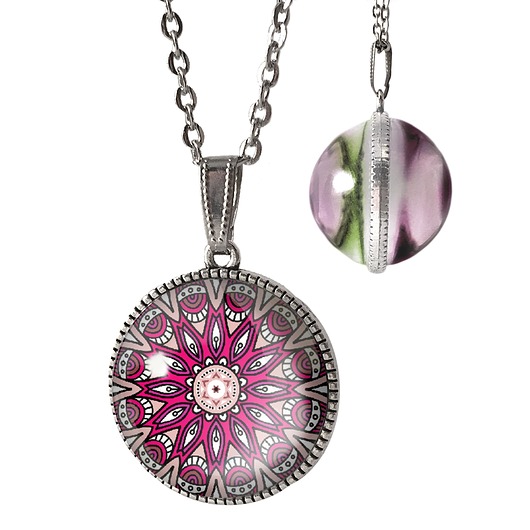 Kulisty dwustronny medalion Mandala - 1025 EGGinEGG
