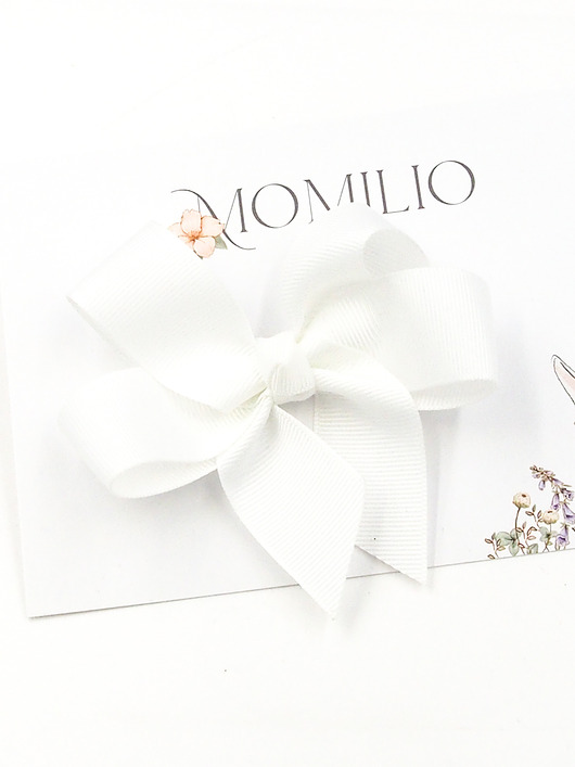 ozdoby do włosów dla dzieci Spinka do włosów duża kokarda Paola off white