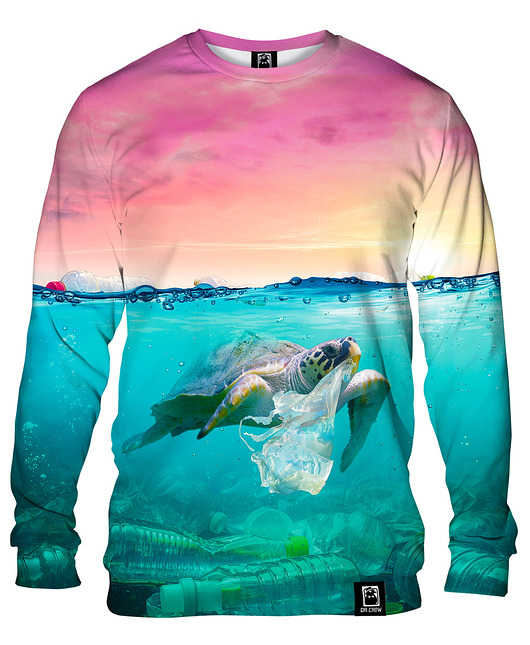 bluzy męskie Bluza Bez Kaptura Męska DR.CROW Turtle