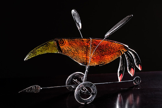 Ptak GŁUPTAK Borowska Glass Design