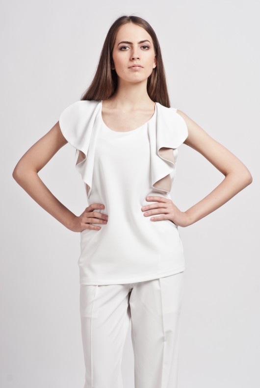 Blouse with frills Lanti