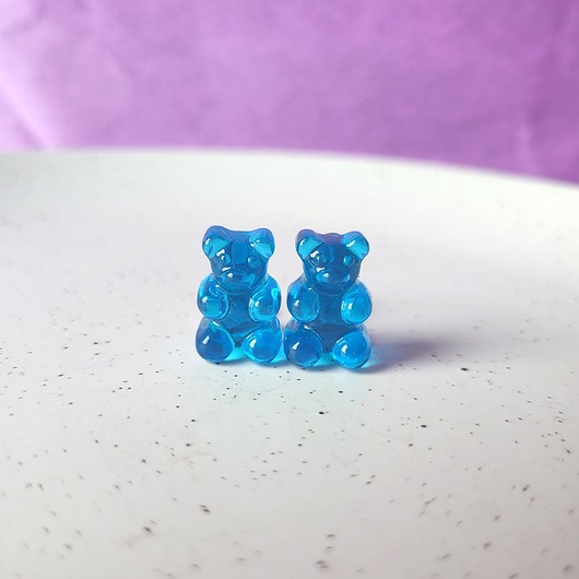 klipsy Klipsy niebieskie misie haribo