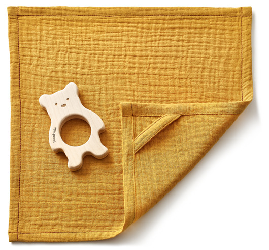 Ręcznie robiony gryzak klonowy - Miś Nordville