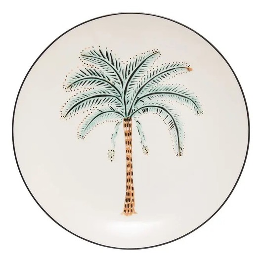 patery i talerze Komplet 6 porcelanowych talerzy deserowych Reso, 19 cm