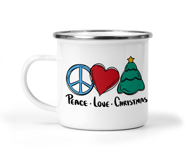 kubki Kubek świąteczny emaliowany 19 peace